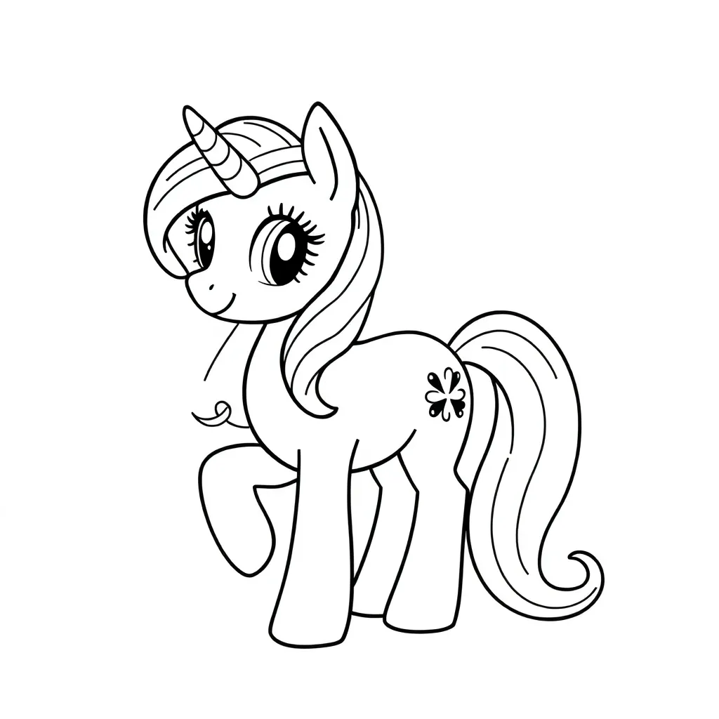 My Little Pony Cartoon Fantasie Creatief Kinderen coloring page for children