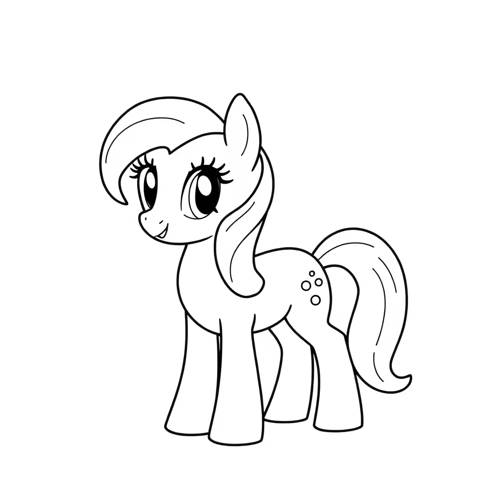 My Little Pony Cartoon Fantasie Creatief Kindvriendelijk coloring page for children
