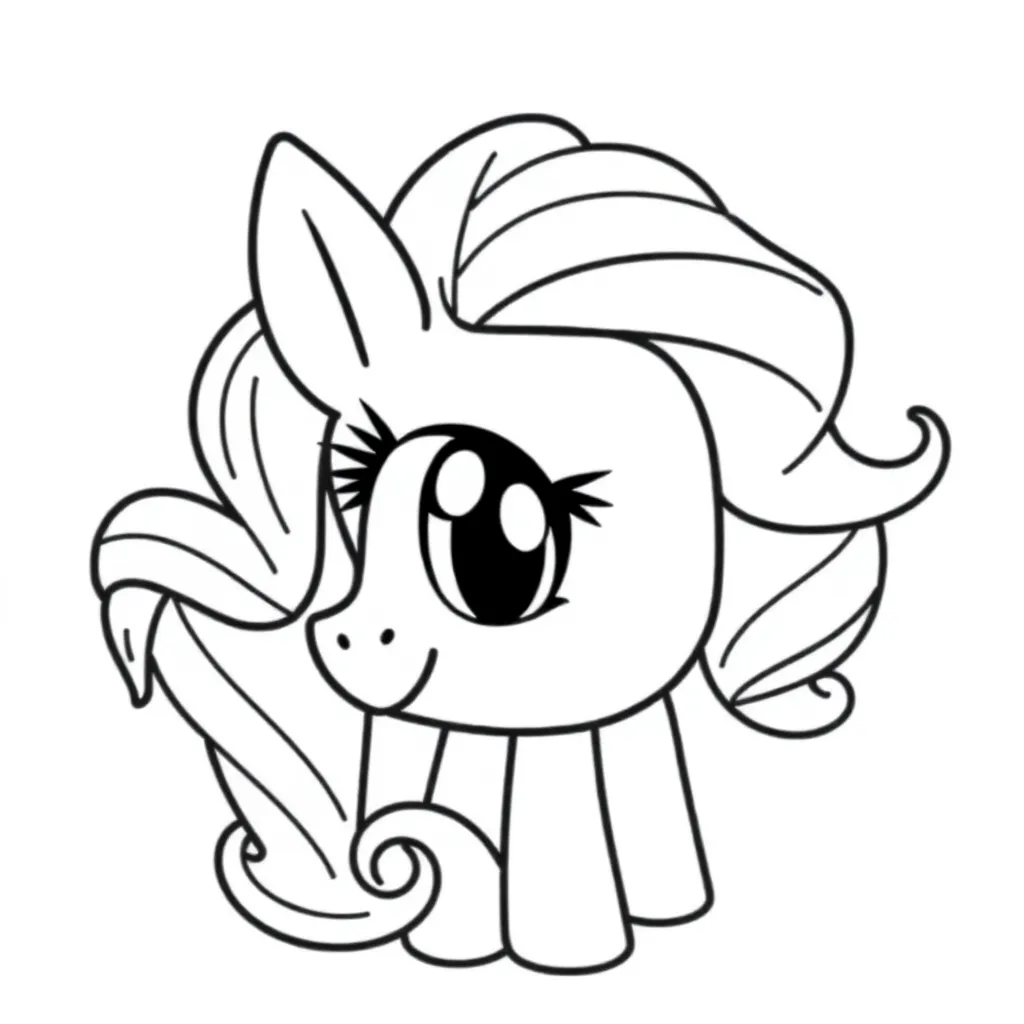 My Little Pony Cartoon Fantasie Magisch Creatief coloring page for children