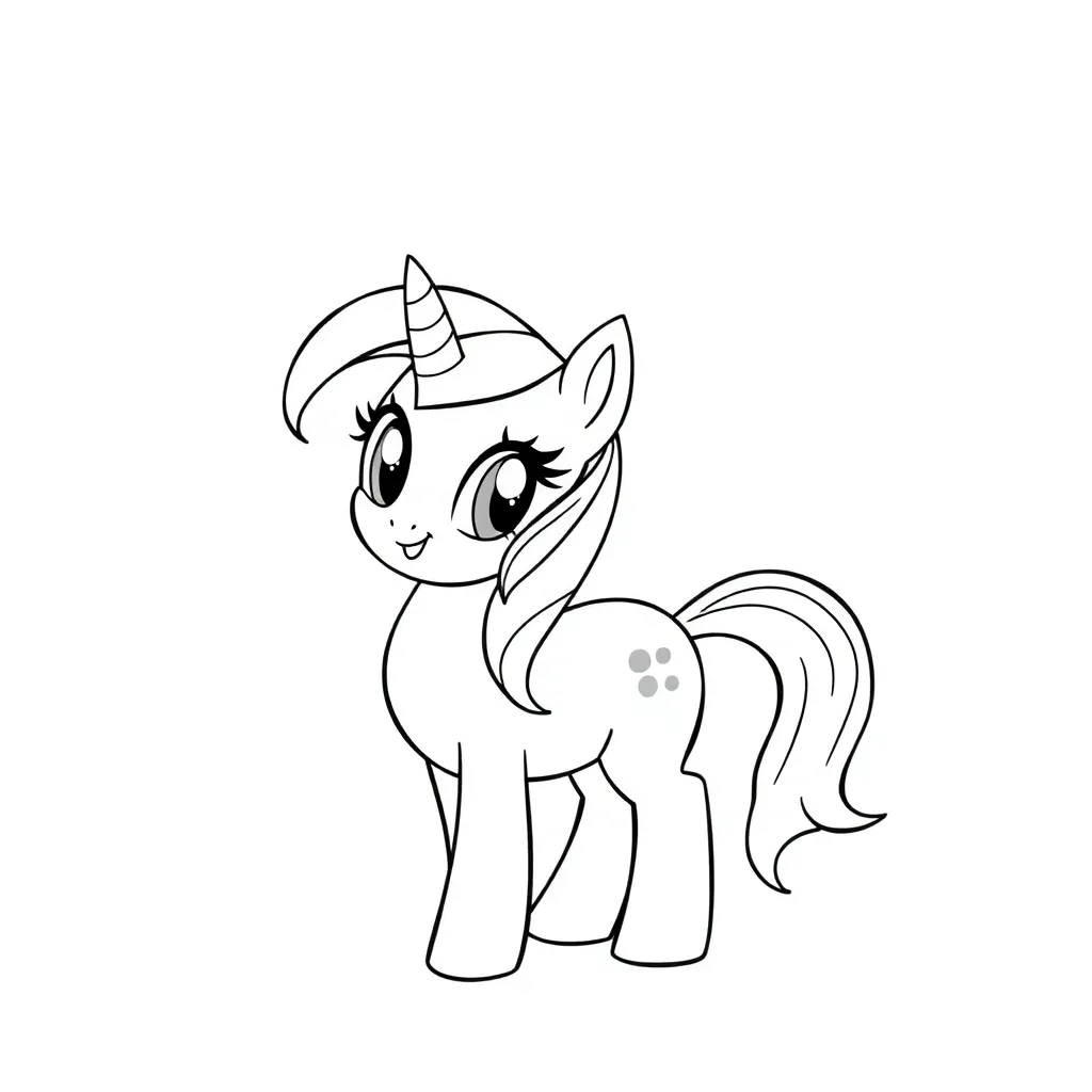 My Little Pony Cartoon Fantasie Magisch Creatief coloring page for children