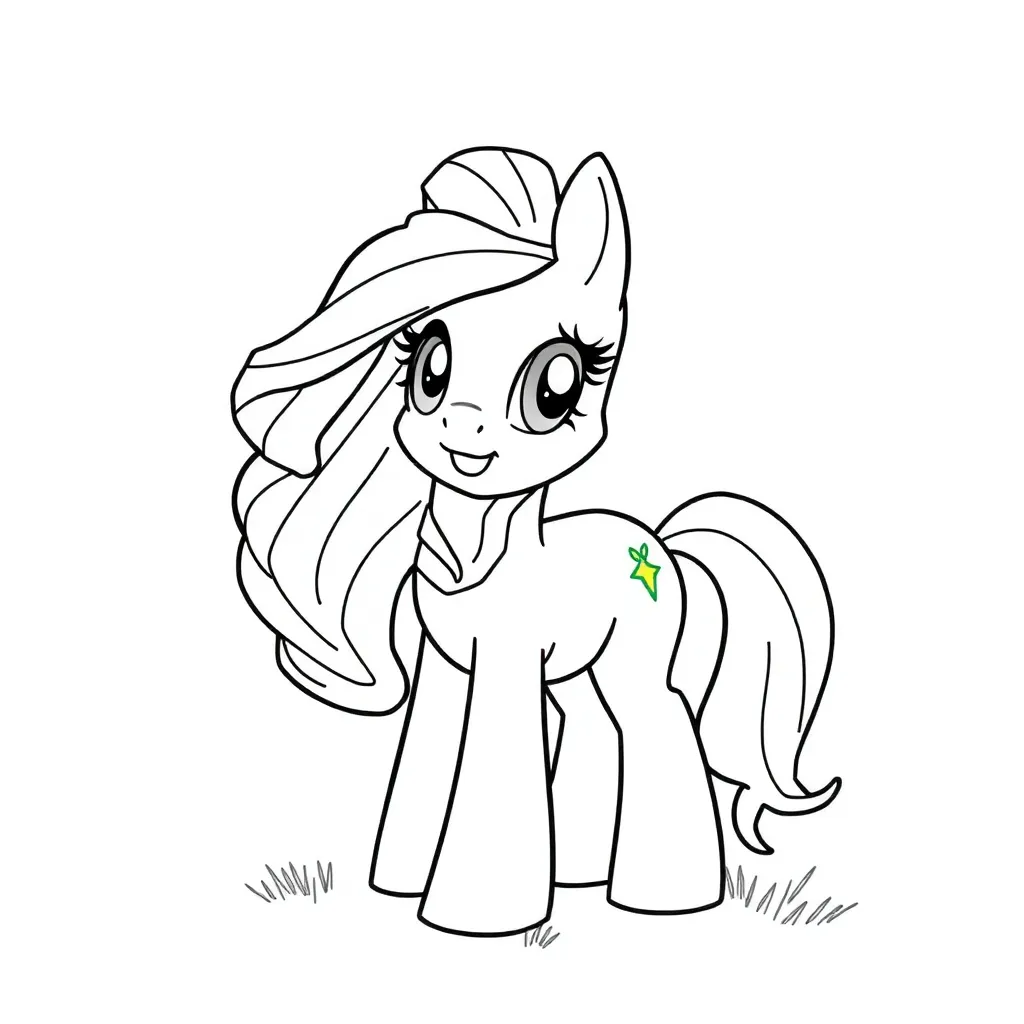 My Little Pony Cartoon Fantasie Magisch Creatief coloring page for children