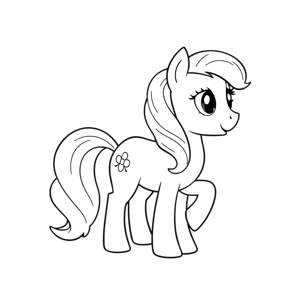 My Little Pony Cartoon Fantasie Magisch Creatief coloring page for children