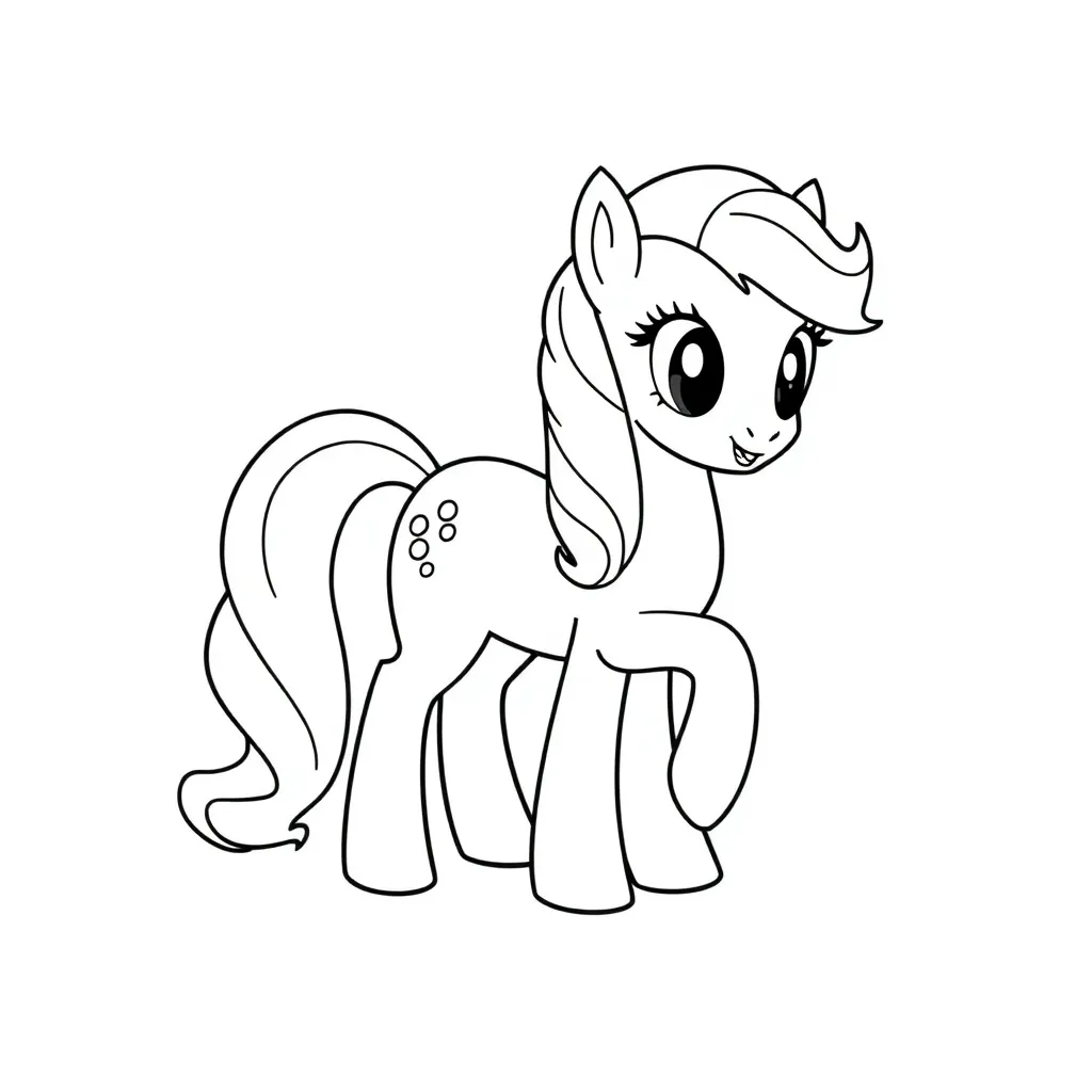 My Little Pony Cartoon Fantasie Magisch Vrolijk coloring page for children