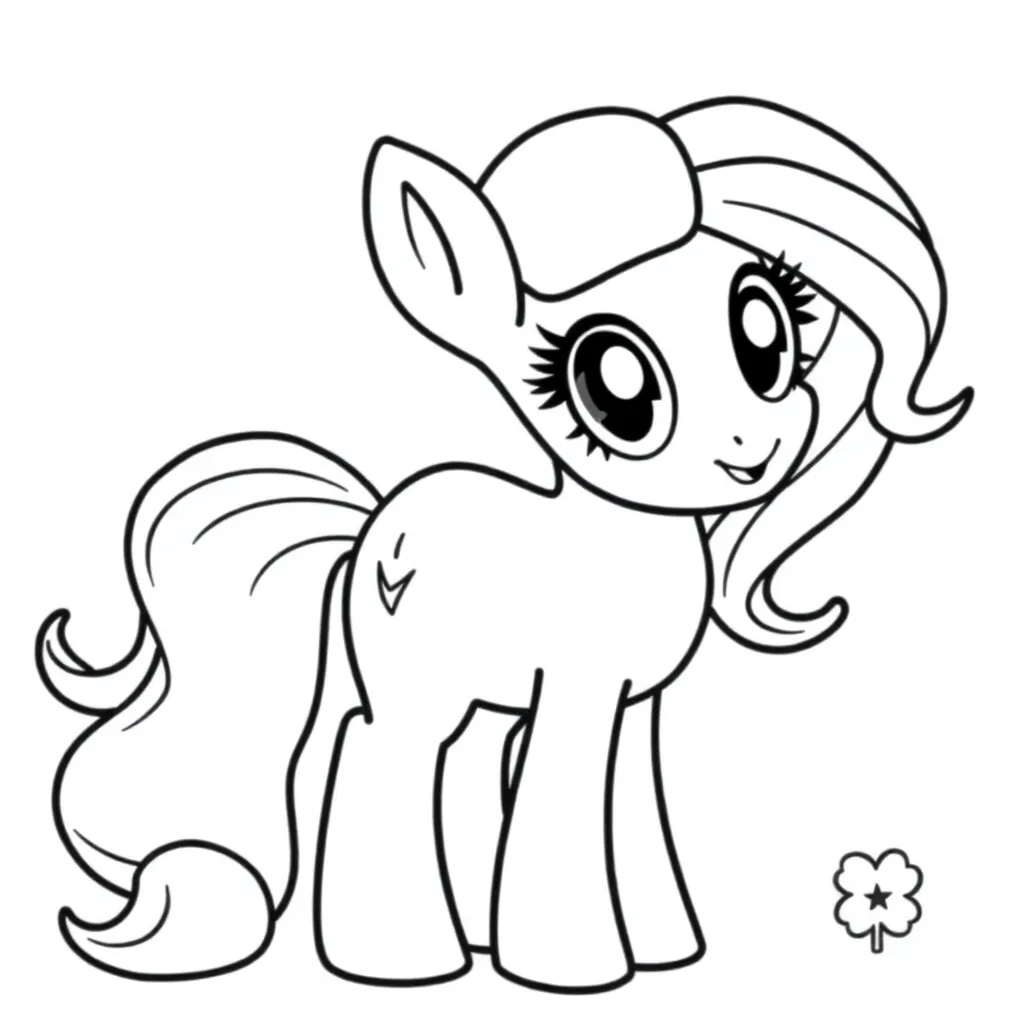 My Little Pony Cartoon Fantasie Vrolijk Creatief coloring page for children