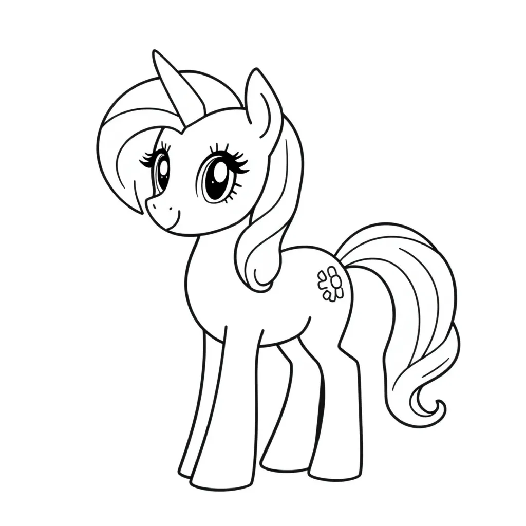 My Little Pony Eenhoorn Fantasie Kleurpret Kinderen coloring page for children