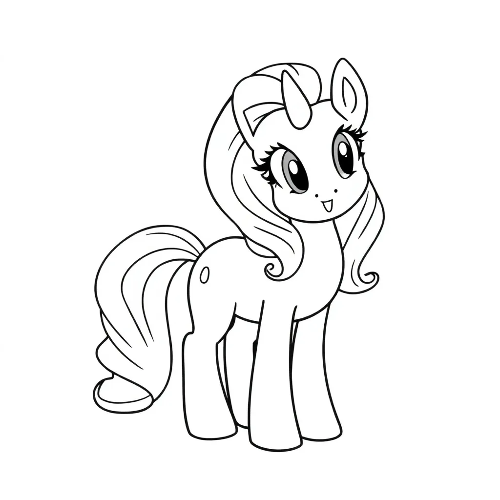 My Little Pony Eenhoorn Magisch Vriendschap Cartoon coloring page for children