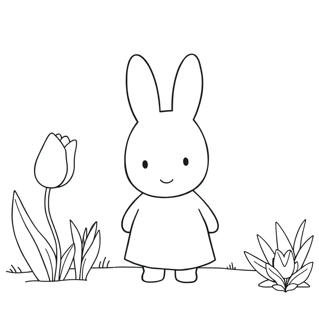Nijntje Kleurplaten coloring page for children