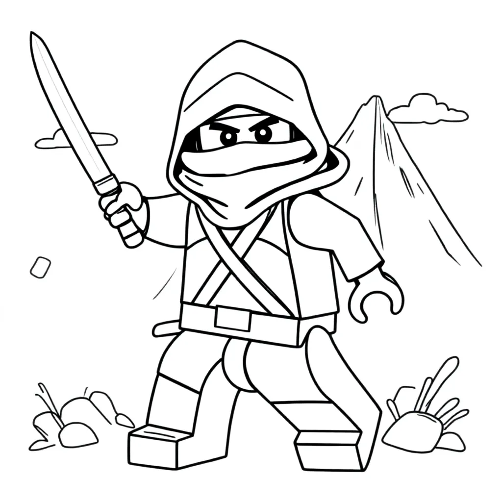 Ninjago coloring page for children