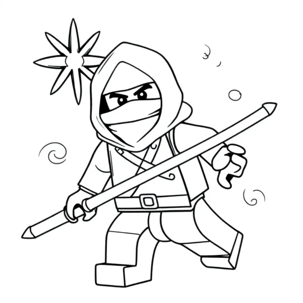 Ninjago coloring page for children