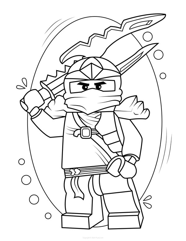 Ninjago Listo Para Atacar coloring page for children