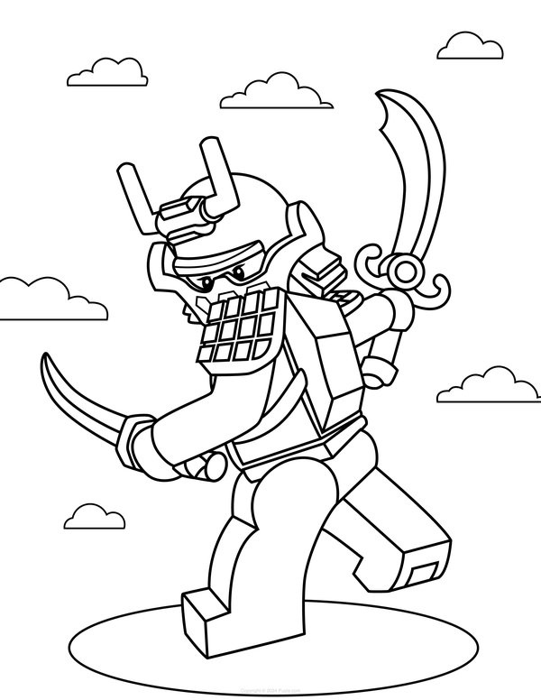 Ninjago Lucha coloring page for children