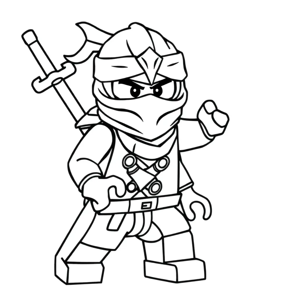 Ninjago Ninja Avontuur Actie Creatief coloring page for children