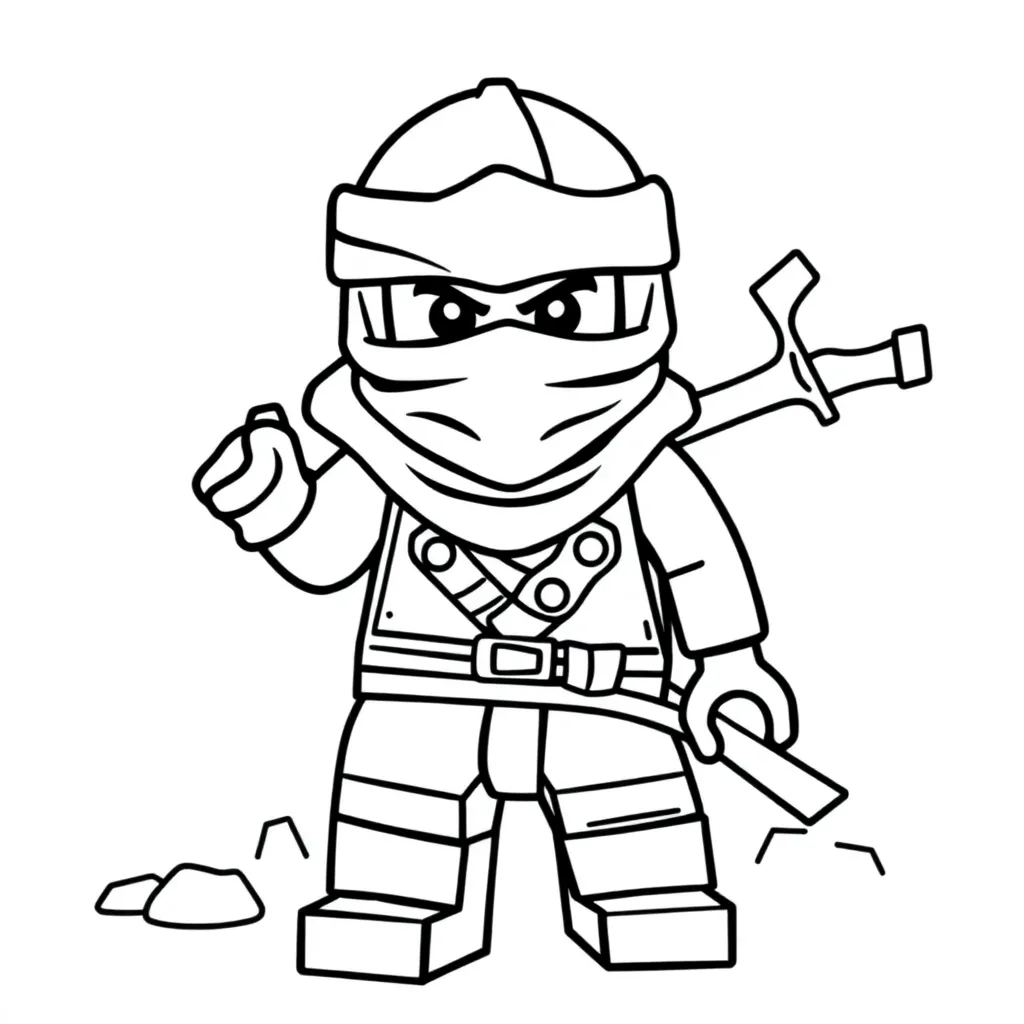 Ninjago Ninja Avontuur Actie Spannend coloring page for children