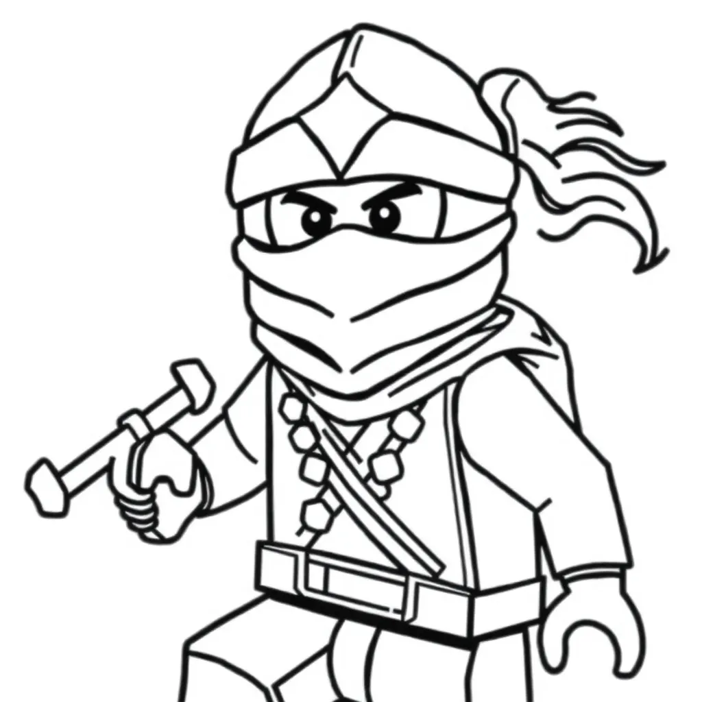 Ninjago Ninja Avontuur Actie Spel coloring page for children