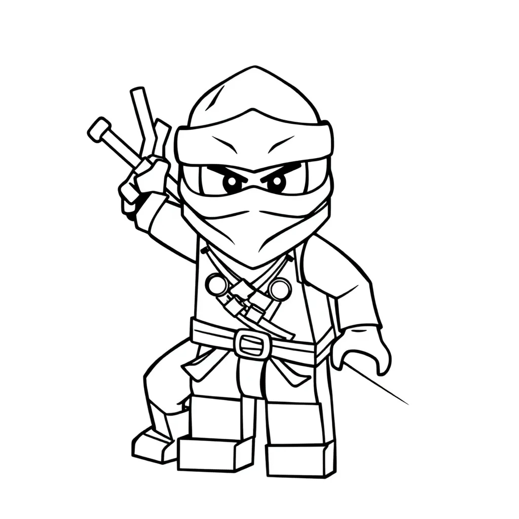 Ninjago Ninja Avontuur Actie Spel coloring page for children