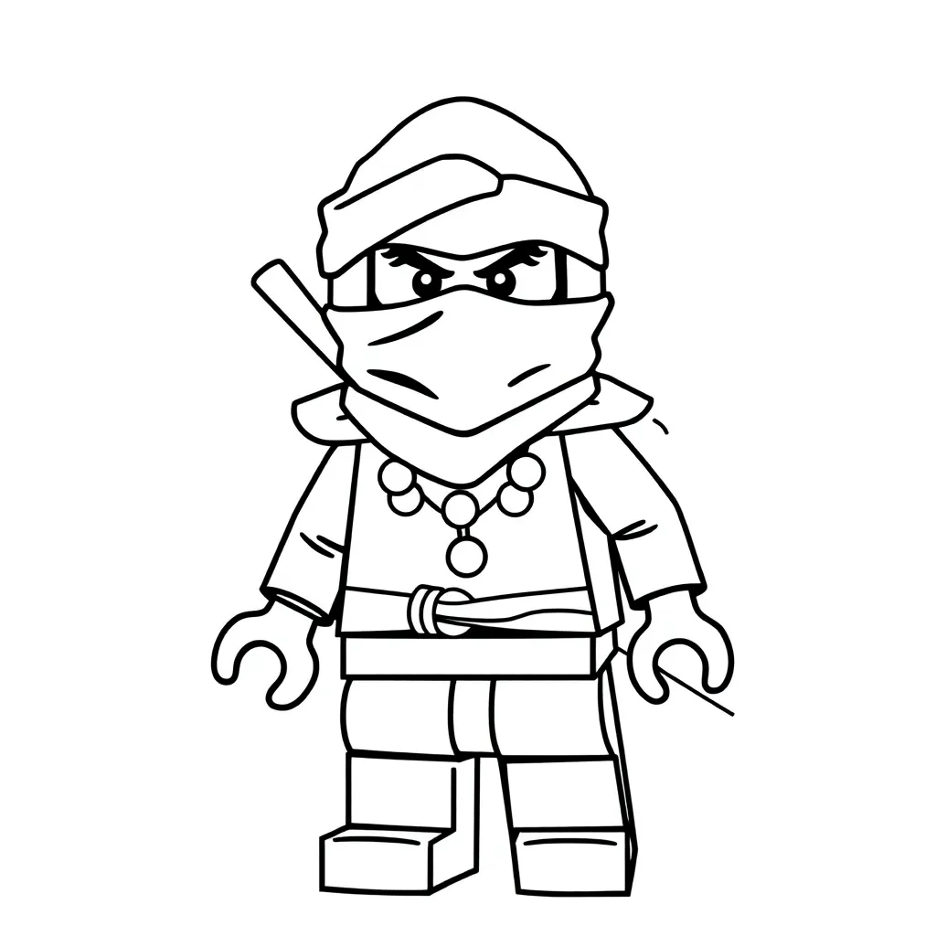 Ninjago Ninja Avontuur Actie Spel coloring page for children
