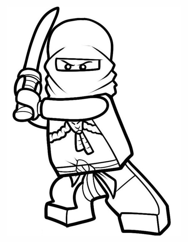 Ninjago Sword coloring page for children