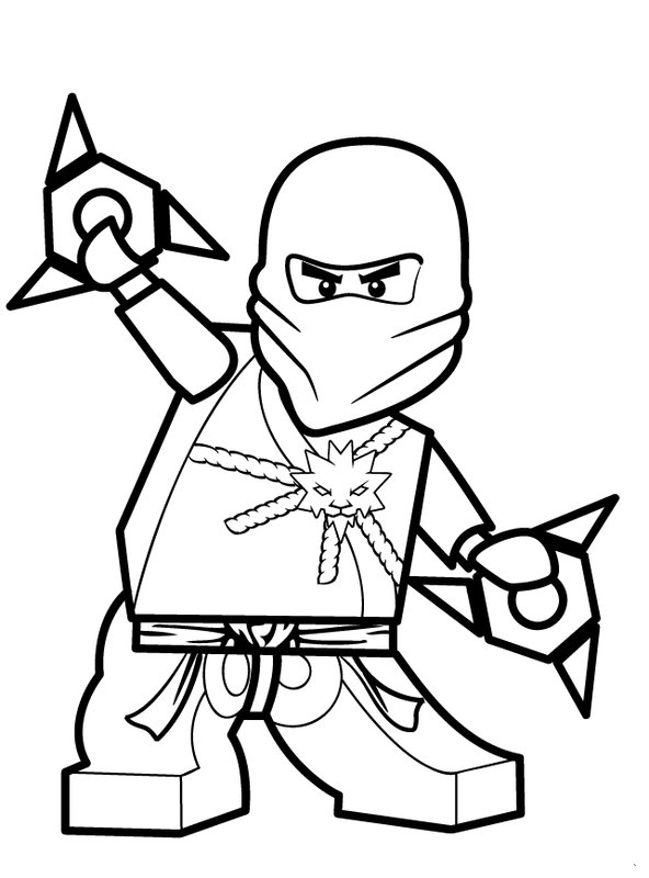 Ninjago Zane coloring page for children