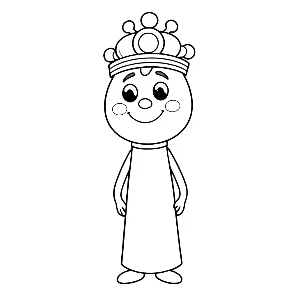ondel ondel coloring page for children