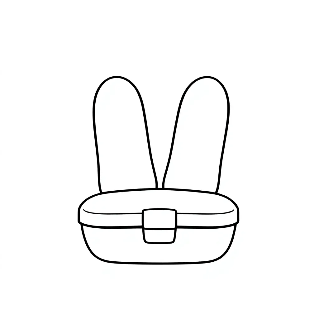 Oordopjes kleurplaten voorbeeld