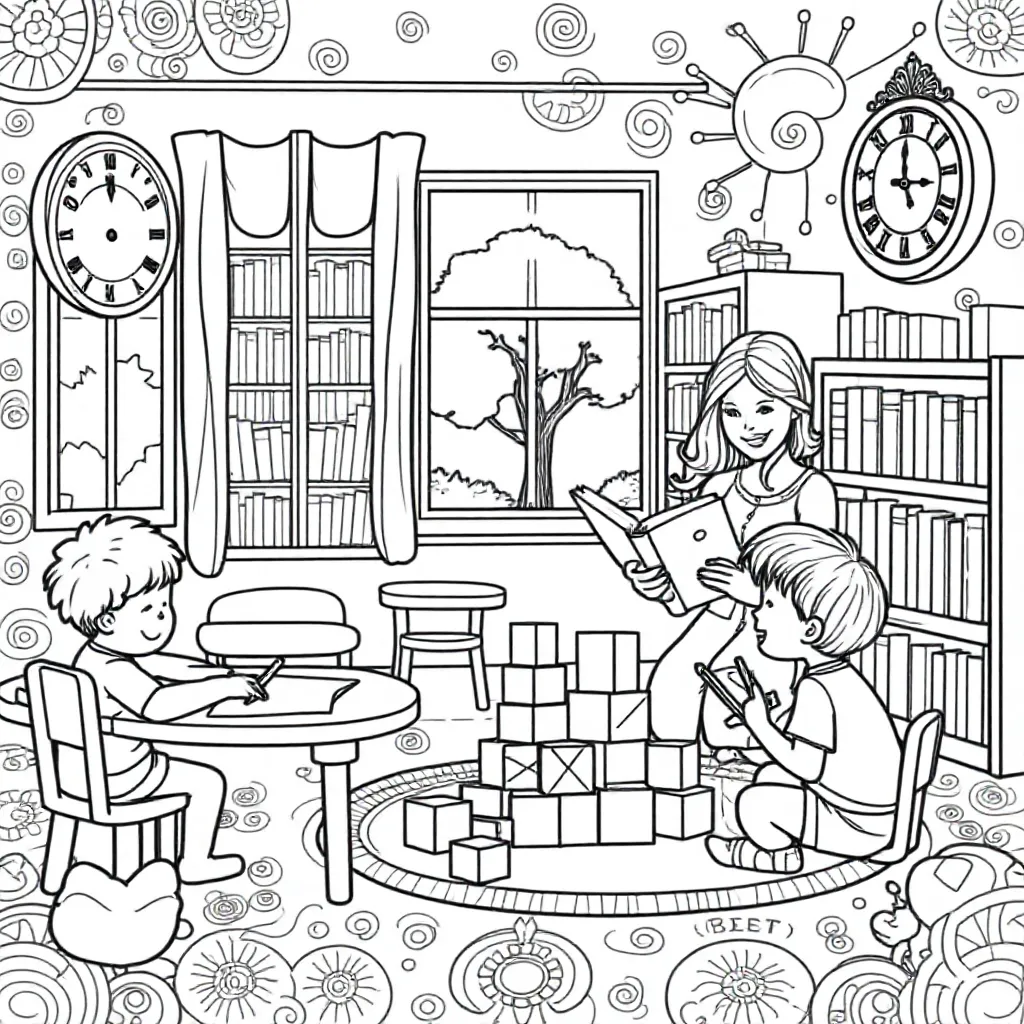 opening  bso coloring page for children