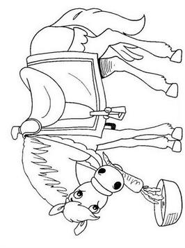Paard Van Sinterklaas coloring page for children