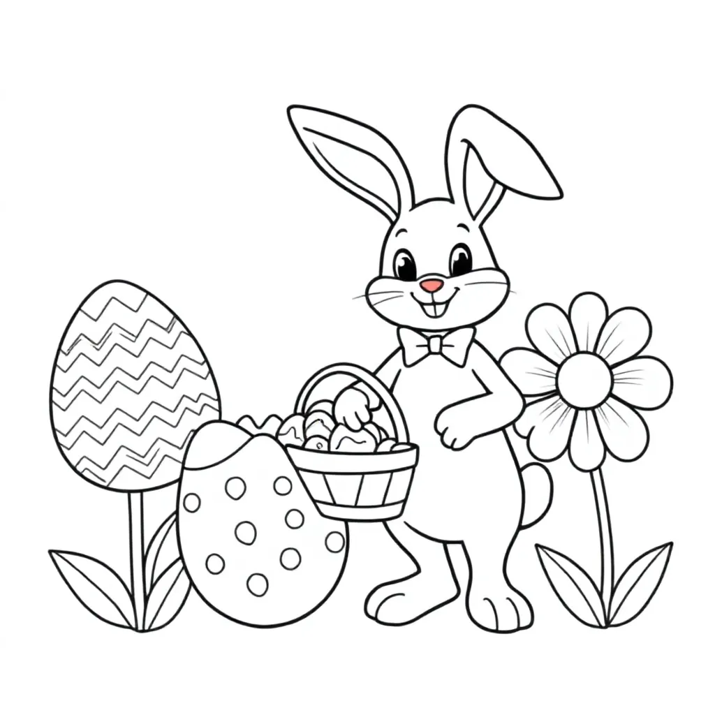 Pasen coloring page for children