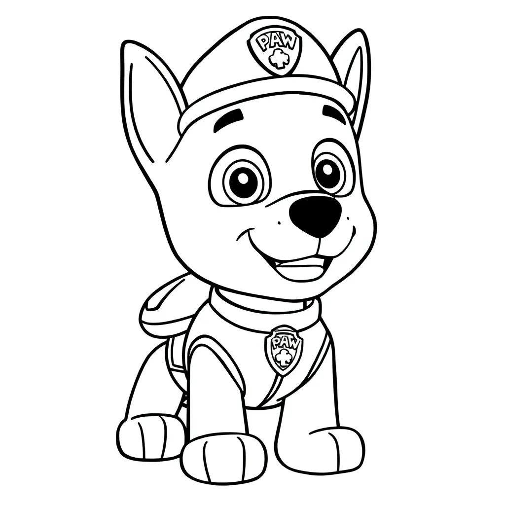 Paw Patrol Helden Avontuur Kindvriendelijk Rescue coloring page for children