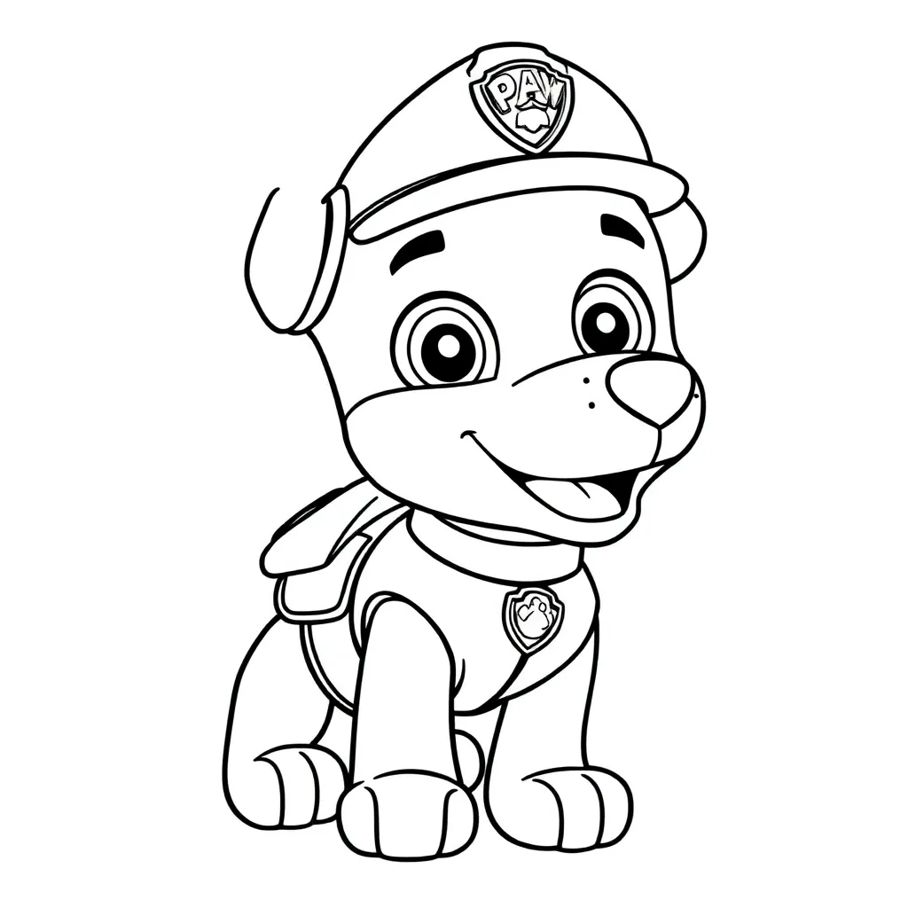 Paw Patrol Helden Avontuur Kindvriendelijk Tekenfilm coloring page for children