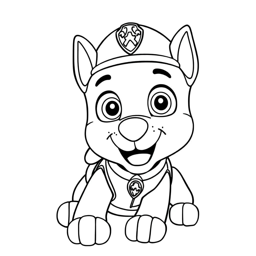 Paw Patrol Helden Avontuur Kindvriendelijk Tekenfilm coloring page for children