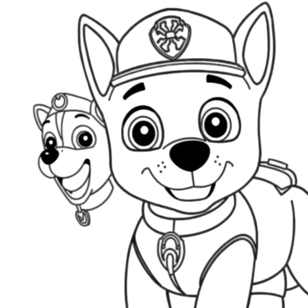 Paw Patrol Helden Reddingsvoertuigen Avontuur Kindvriendelijk coloring page for children