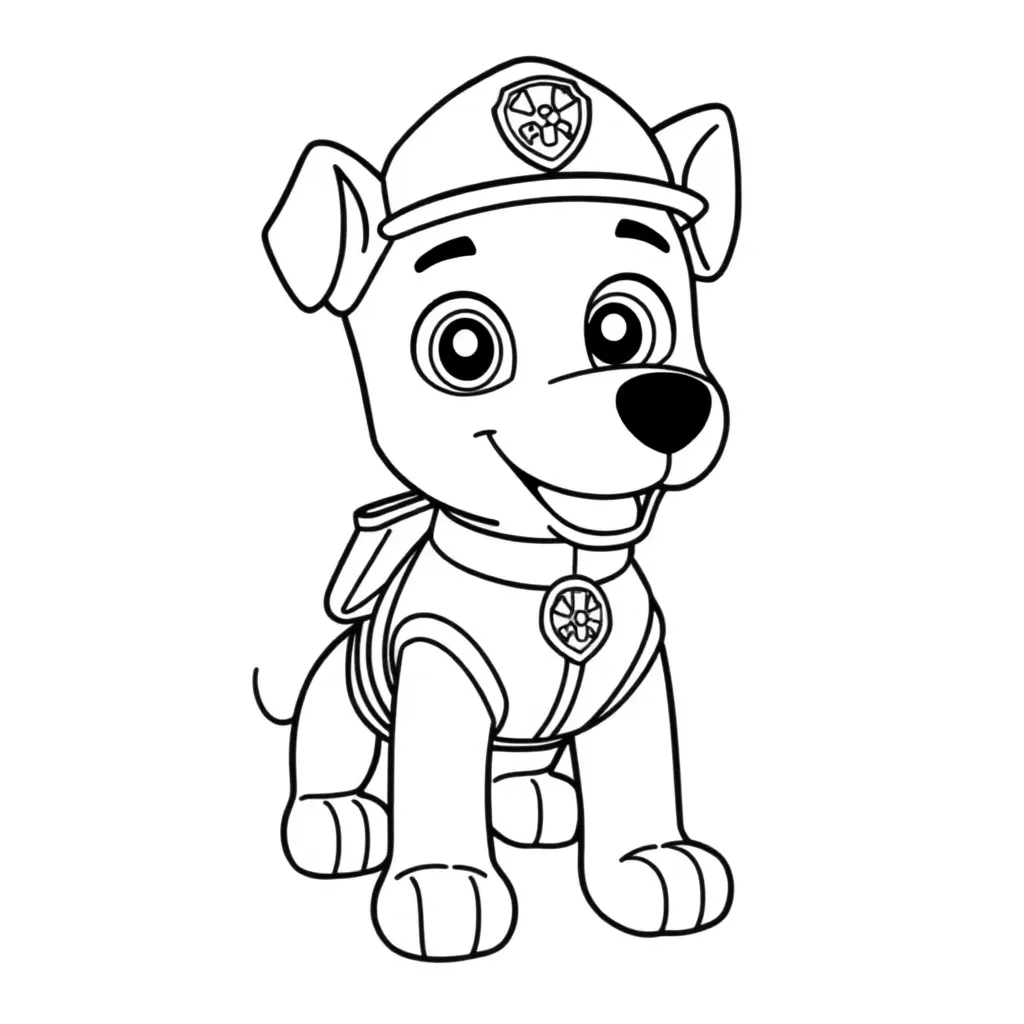 Paw Patrol Honden Avontuur Redding Cartoon coloring page for children