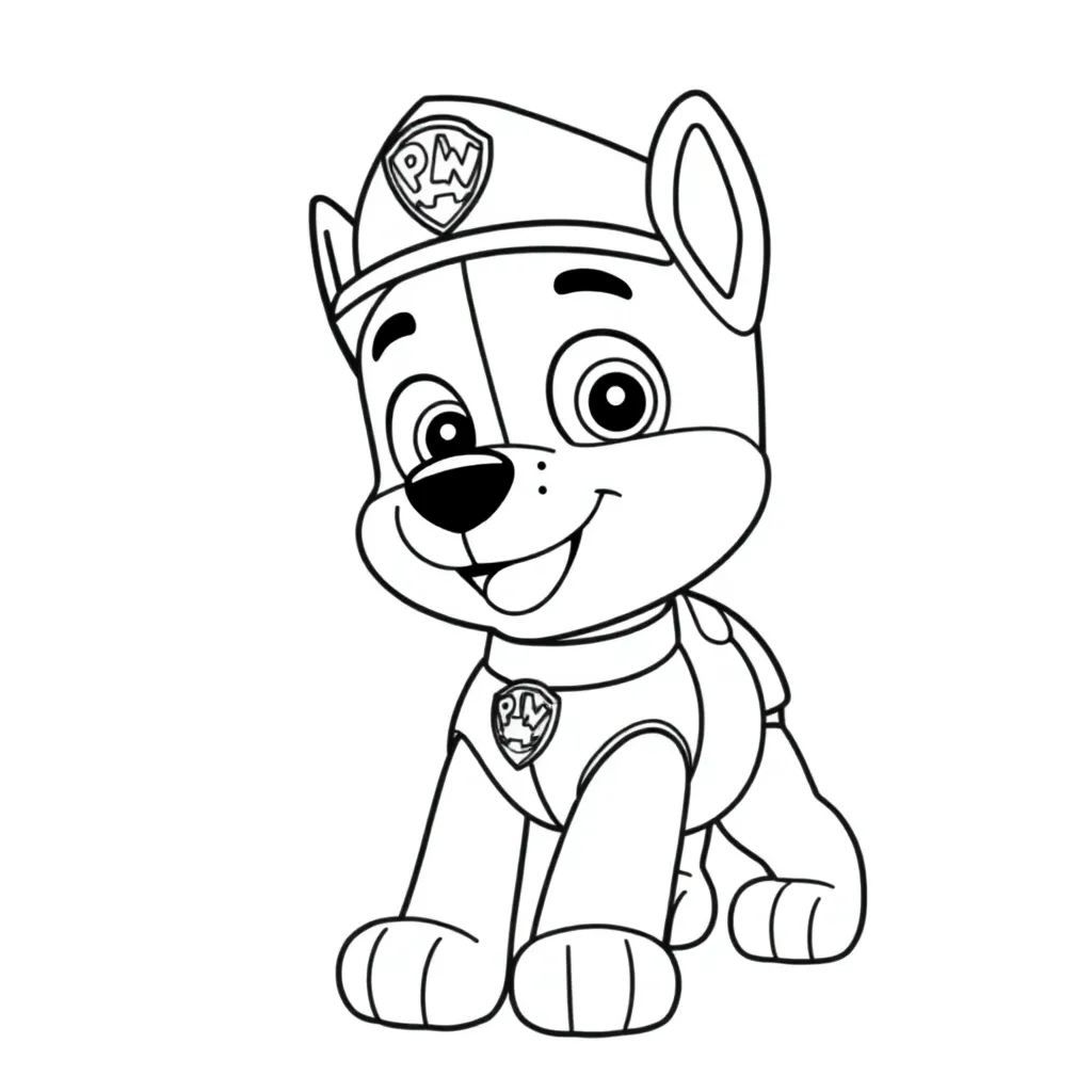 Paw Patrol Honden Avontuur Redding Cartoon coloring page for children