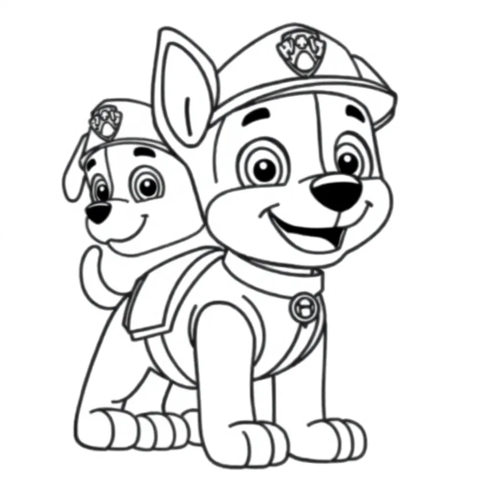 Paw Patrol Kleurplaten coloring page for children