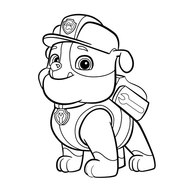 PAW Patrol Trümmer coloring page for children