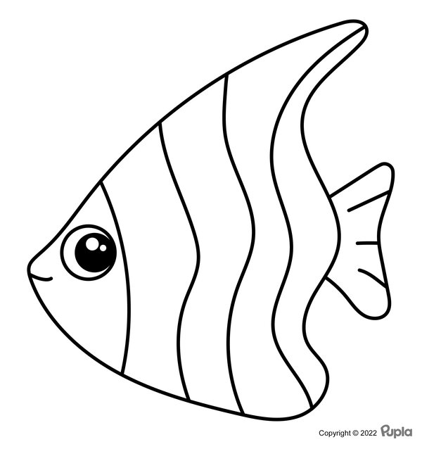Peces Bonitos Y Faciles coloring page for children