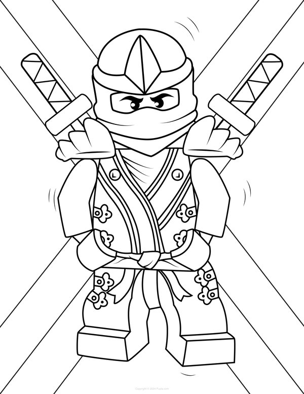 Personnage Cool Ninjago coloring page for children
