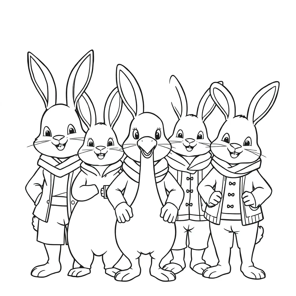 Pieter Konijn Kleurplaten coloring page for children