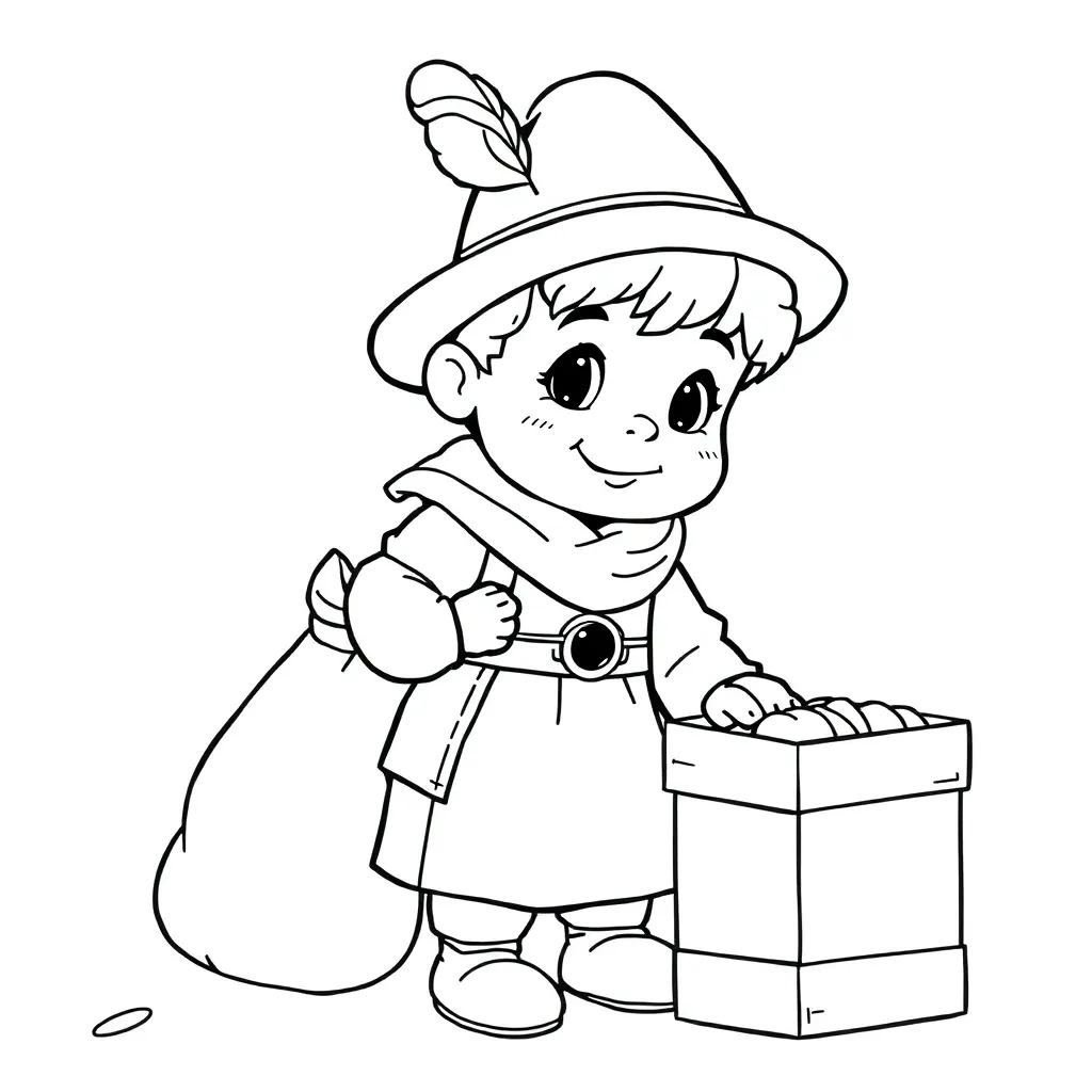 Pietje coloring page for children