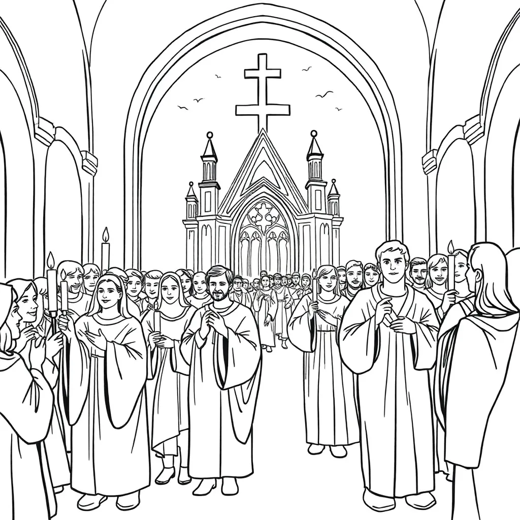 Pinksteren Christelijk Religieus Bijbels Heilige Geest coloring page for children