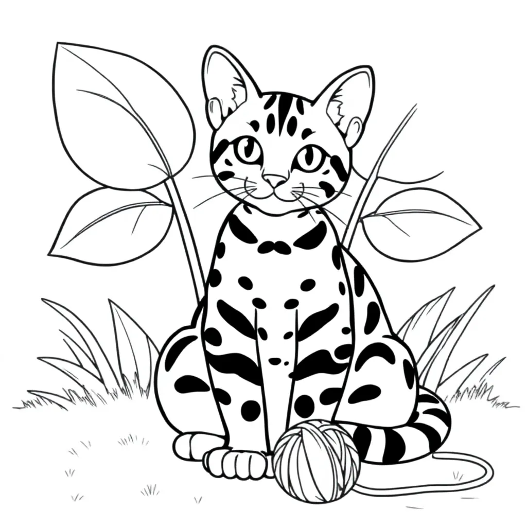 Poes Bengaal coloring page for children