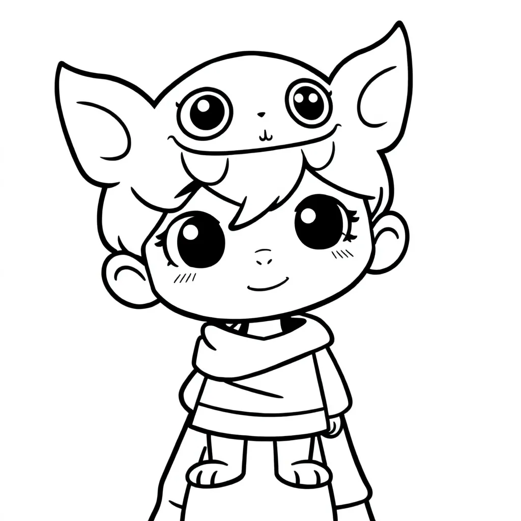 Plantilla de Coloreado Gratis Pokémon Aventura Fantástica de Dibujos Animados Linda Plantilla de Coloreado