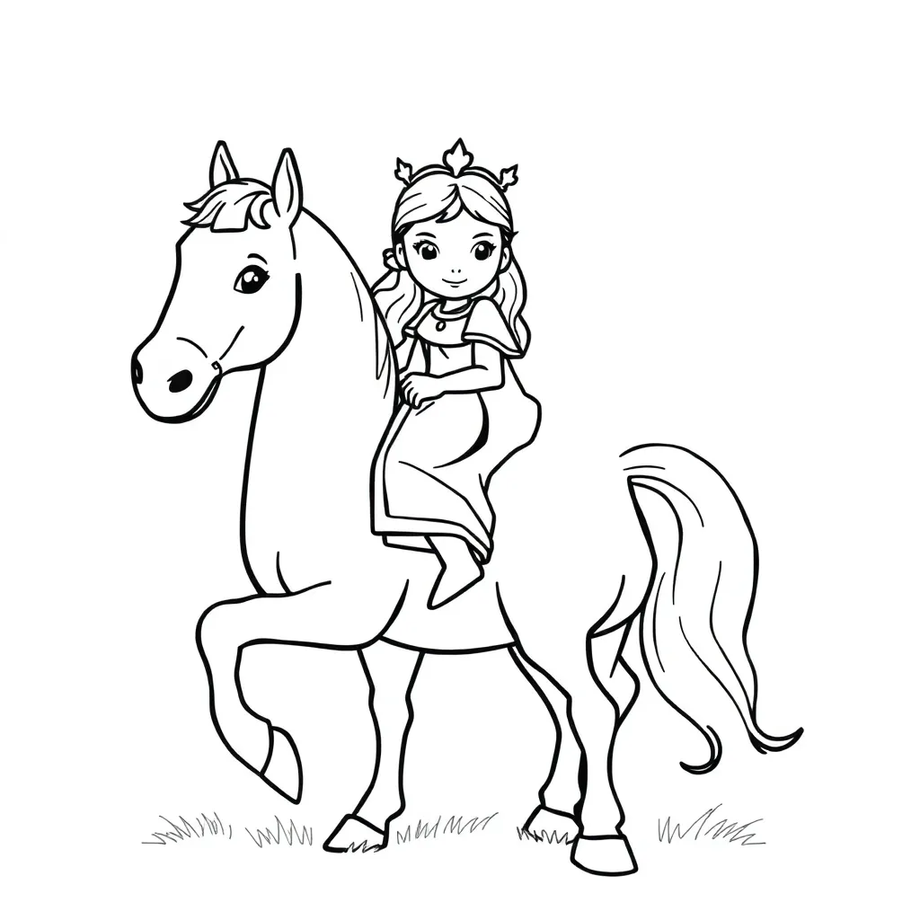 Prinses Kasteel Sprookjes Fantasie Creatief coloring page for children