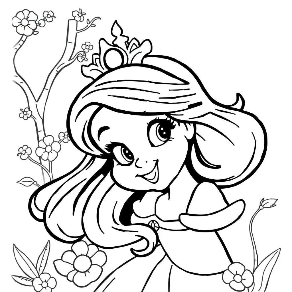 Prinsessen Disney Kleurplaat coloring page for children