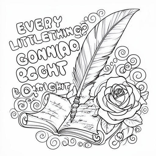 Quote kleurplaat voor kinderen