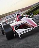 Rennautos coloring page for children