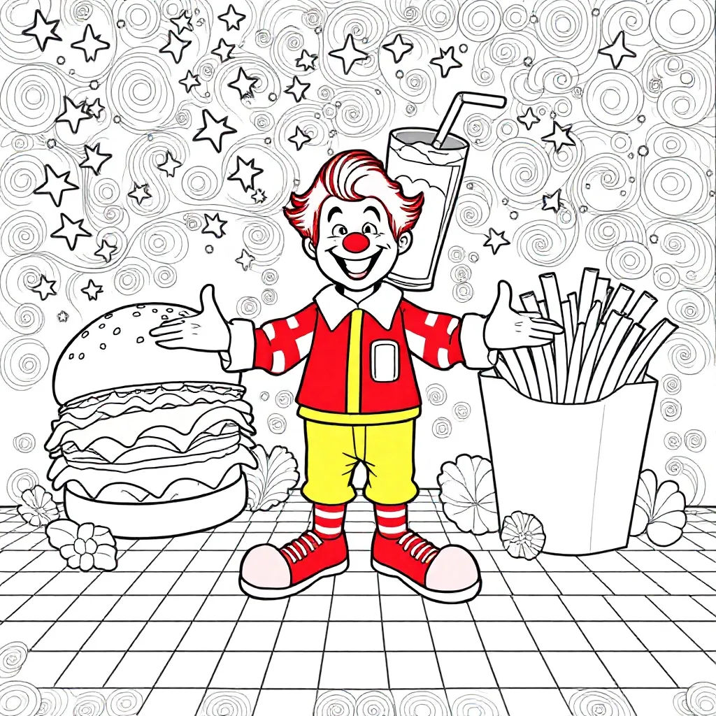 Ronalde coloring page for children