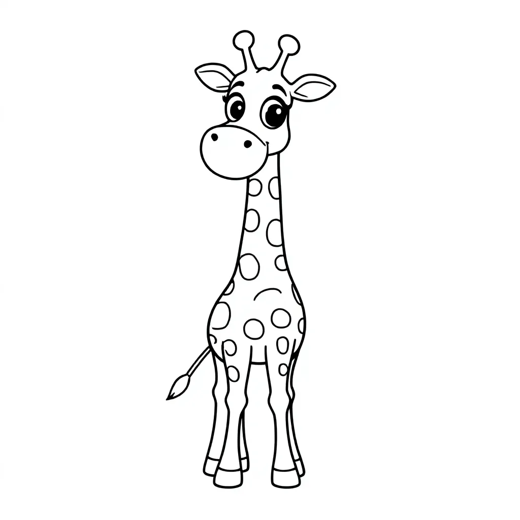 Safaridieren coloring page for children