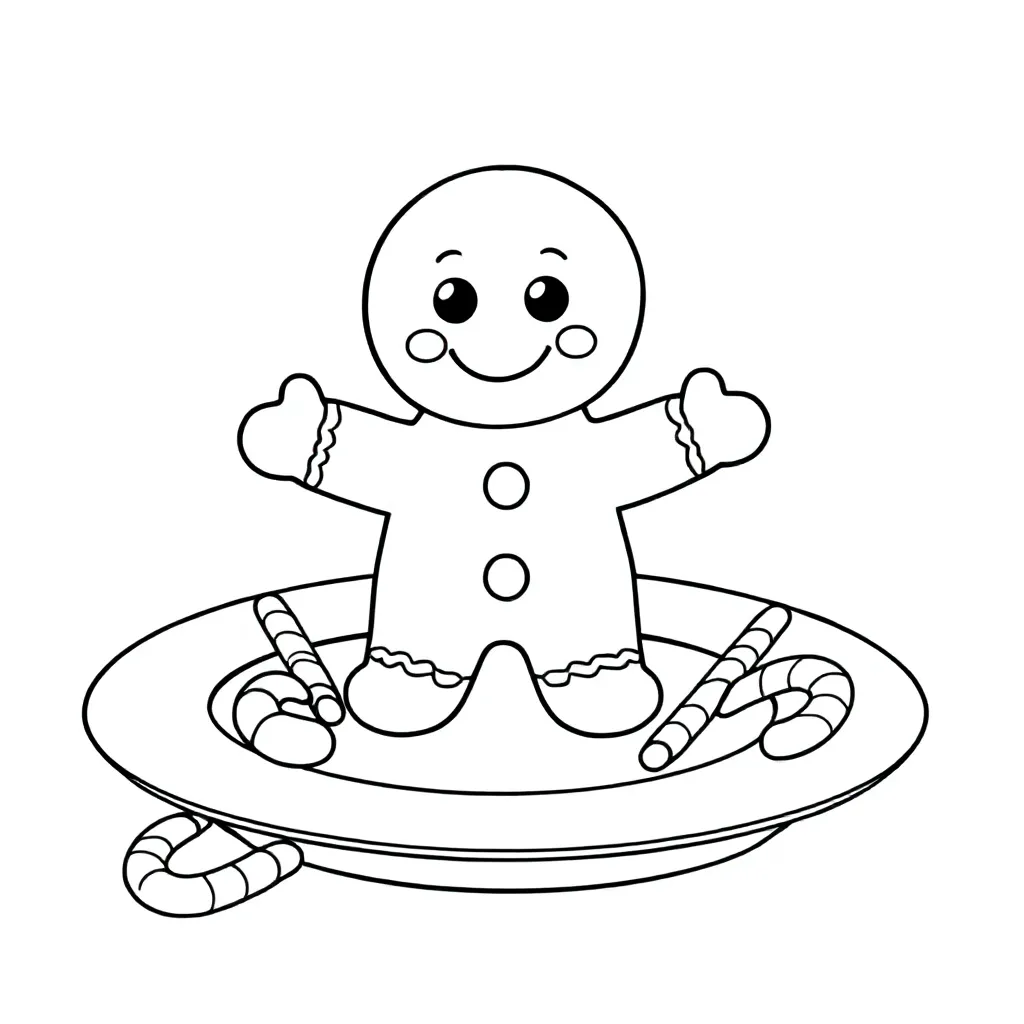 Schatig Koekje coloring page for children