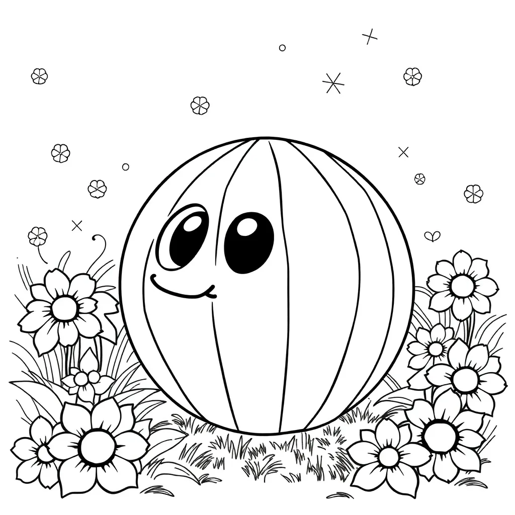 Schattige Kerstbal Feestdagen Kerst Decoratie Rood coloring page for children